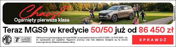 MG MGS9 Tactical 2026 Kredyt 750x200