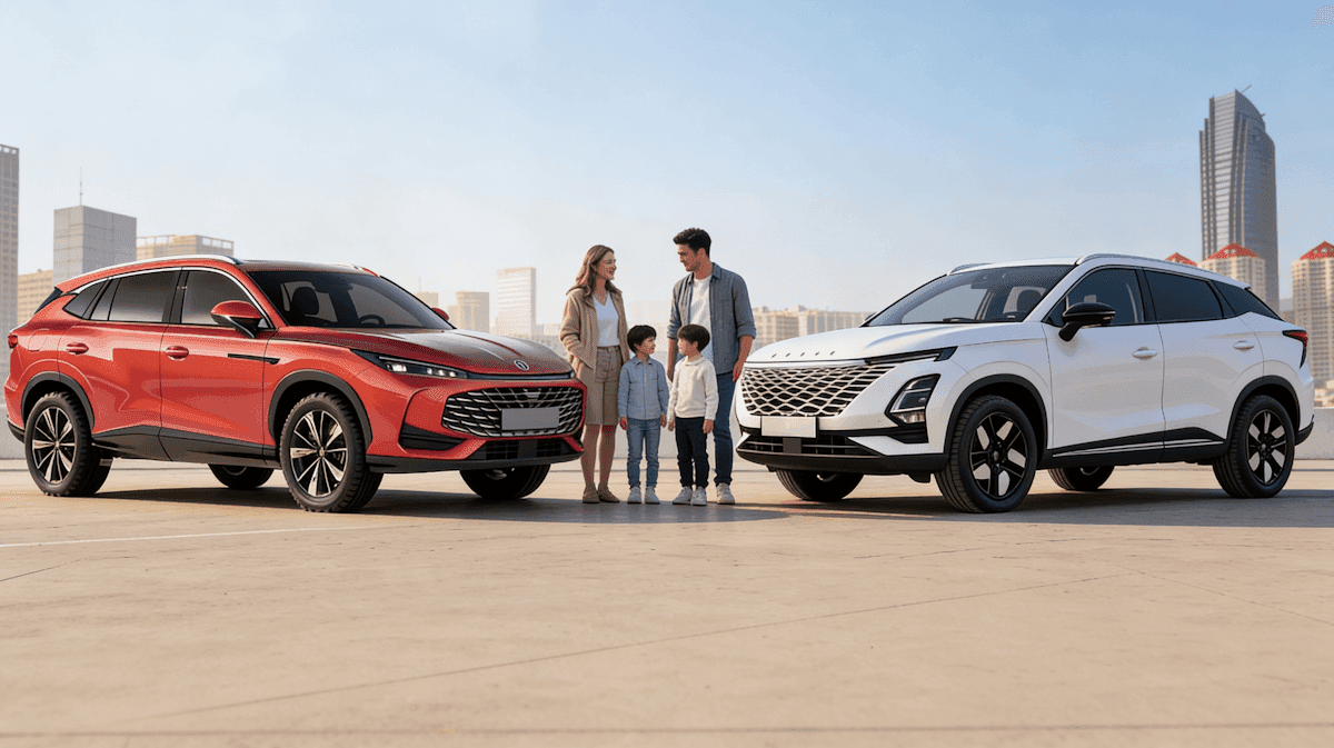 OMODA 5 vs MG HS – którego SUVa za 110 tys. zł lepiej kupić dla rodziny?