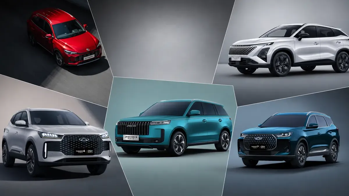 MG, Omoda, JAECOO czy Chery? Porównujemy 5 hybrydowych SUV-ów bez ładowania